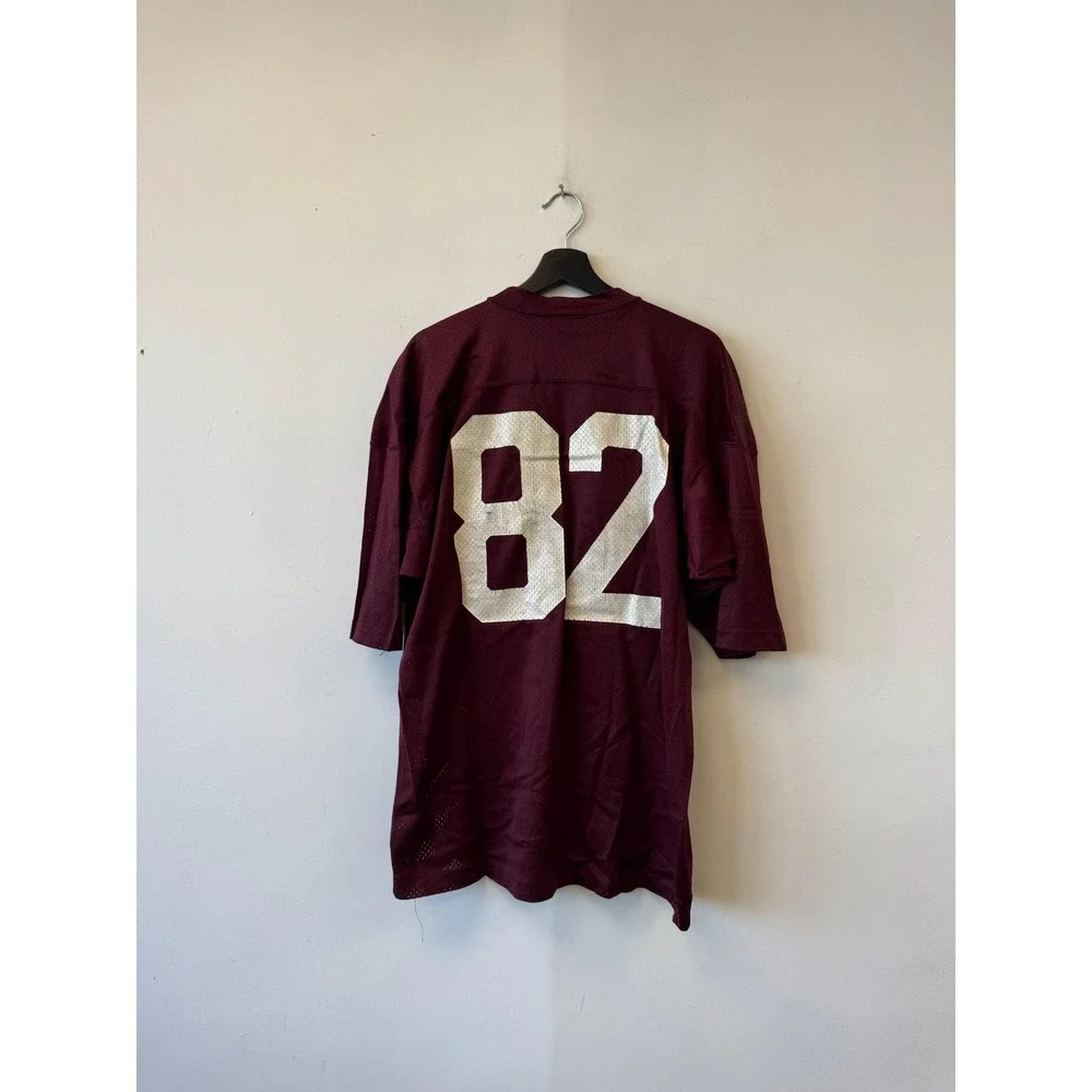 Vintage Champion Mesh Football Jersey Shirt Large Maroon 82 Made USA‎ 80s - Picture 2 of 6